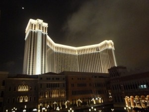 The Venetian Macao looks even more impressive at night!